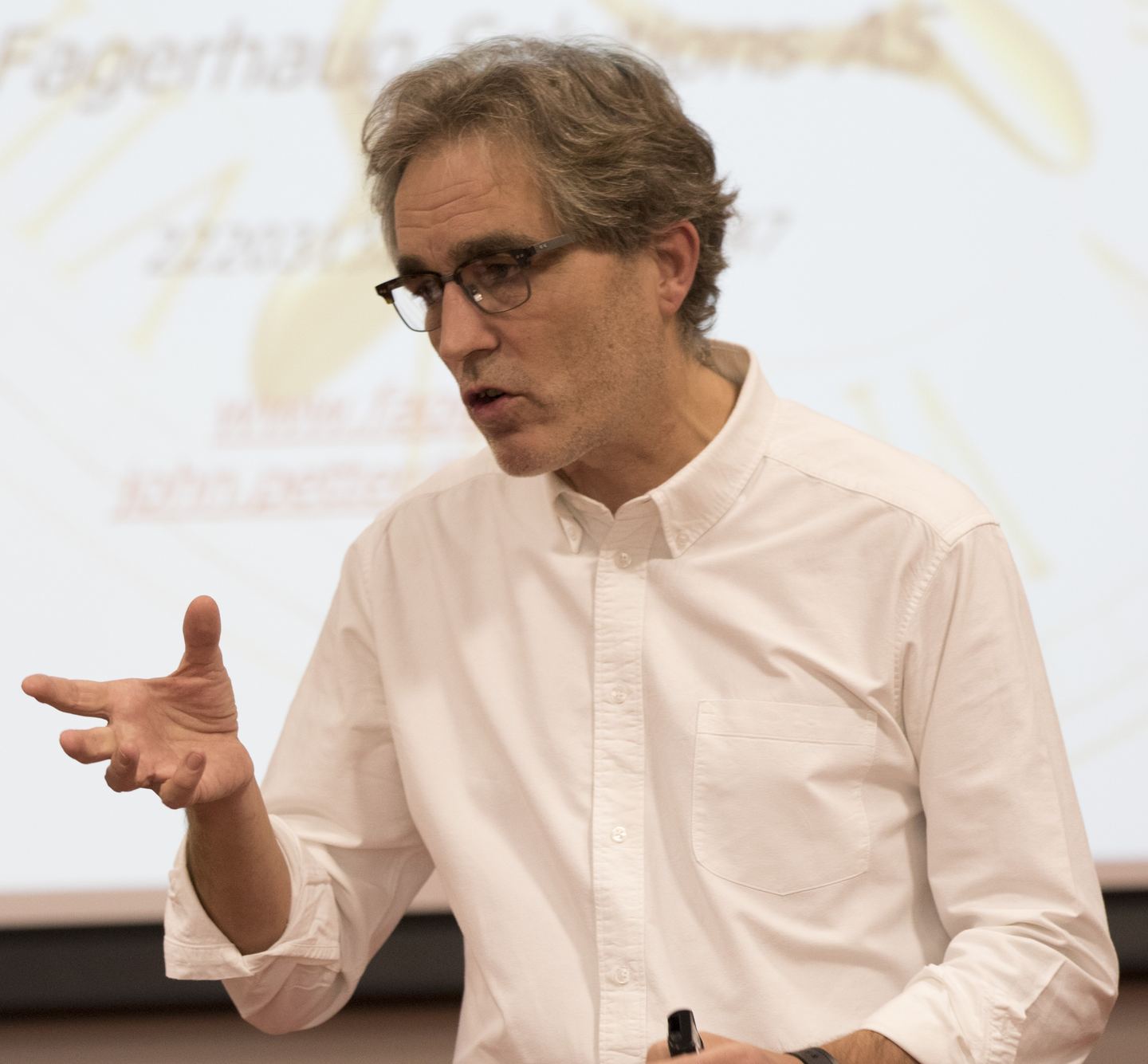 John Petter Fagerhaug holder foredrag